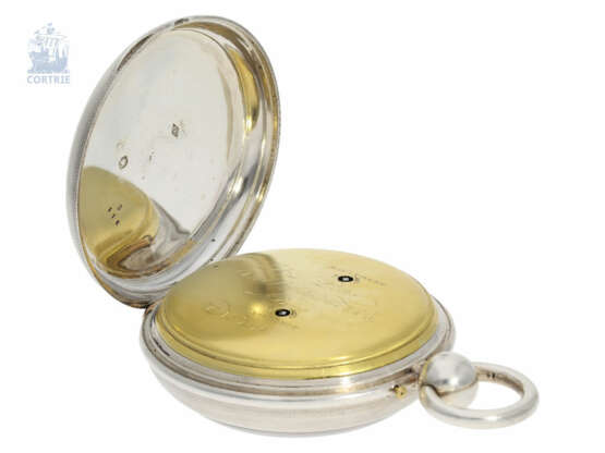 Taschenuhr: hochfeine französische Clockwatch mit Viertelrepetition und "Grande" und "Petite Sonnerie" Selbstschlag, B-L Petit, Rue St. Honoré No. 340 à Paris, No. 4578, ca.1820 - photo 6