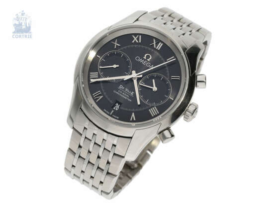Armbanduhr: sportlicher Chronograph, Omega De Ville Co-Axial Automatik-Chronometer in Edelstahl - Foto 1