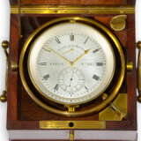 Marinechronometer: exquisites, ganz frühes Le Roy "Depot de la Marine Paris" , Marinechronometer, No.1-142/619, ca.1865 - фото 1