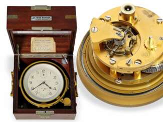Marinechronometer: Ulysse Nardin Marinechronometer No.8744, letzter Service Januar 1974 Dai-Ichi Keiki, Kobe & Yokohama