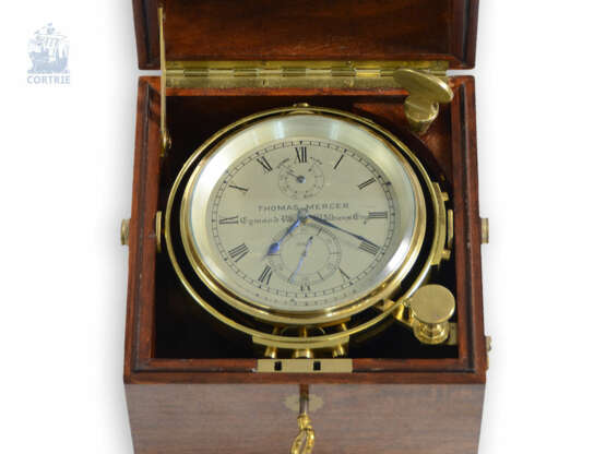 Marinechronometer: hervorragend erhaltenes englisches Marinechronometer von 1942, Thomas Mercer London No.15927 - Foto 1