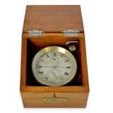 Tischuhr: äußerst seltenes Tischchronometer, Victor Kullberg No.8309, gefertigt für Chronometermacher August Ericsson St. Petersburg No.1467, ca.1910 - Foto 2