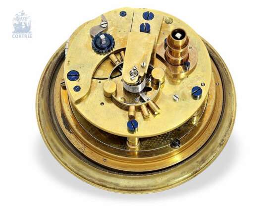 Tischuhr: äußerst seltenes Tischchronometer, Victor Kullberg No.8309, gefertigt für Chronometermacher August Ericsson St. Petersburg No.1467, ca.1910 - Foto 3