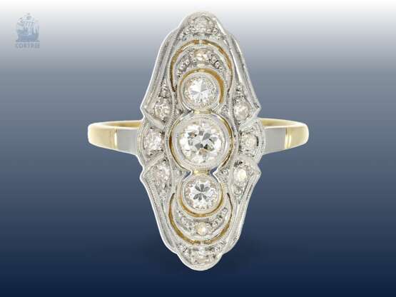 Ring: feiner antiker Diamantring, ca.1920 - Foto 1