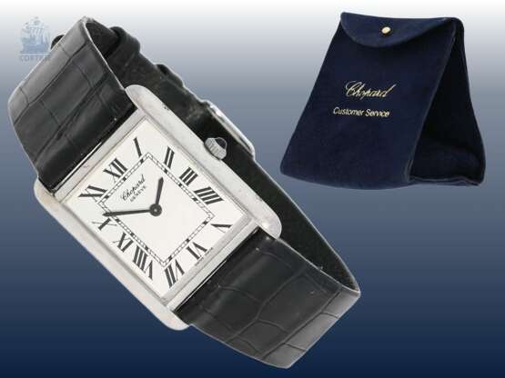 Armbanduhr: elegante, seltene vintage Chopard Ref. 2112 Herrenuhr/Damenuhr in 18K Weißgold, 90er Jahre - Foto 1