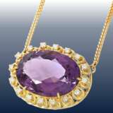 Kette/Collier: hochwertiges vintage Amethyst-Brillantcollier - Foto 1