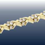 ArmbanDurchmesser: vintage Diamant-Armband mit reichhaltigem Brillantbesatz von ca. 2,8ct, solide Handarbeit aus 18K Gold - Foto 1