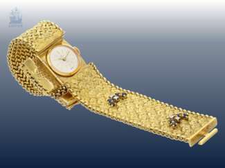 Armbanduhr: ausgefallene und sehr hochwertig gearbeitete vintage Cocktailuhr von Bucherer, ca.1960