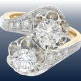 Ring: prachtvoller Goldschmiedering mit schönen Altschliffdiamanten, ca. 2,2ct - Foto 2