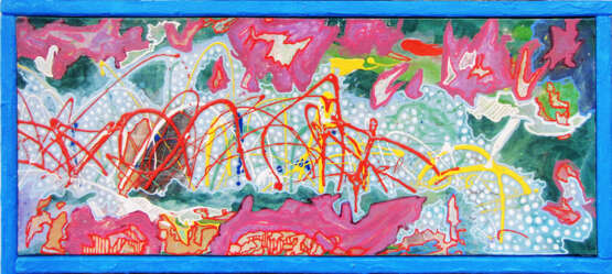 Карты Хаоса Пейзаж №3: Лета Холст на подрамнике Масло Абстрактный экспрессионизм абстрактная живопись Москва 2020 г. - фото 1