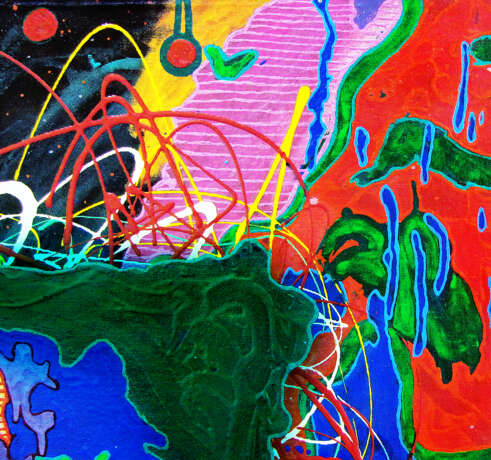 Карты Хаоса» пейзаж №1: "Икар" Toile sur le sous-châssis Huile Art abstrait Абстрактный пейзаж Москва 2020 - photo 2