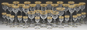 Trinkglasservice mit Goldmalerei aus der Serie "Elisabeth"