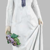 Jugendstil-Figur "Dame mit Blumenstrauß" - фото 1