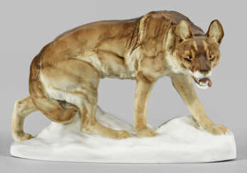 Jugendstil-Tierfigur "Wolf"