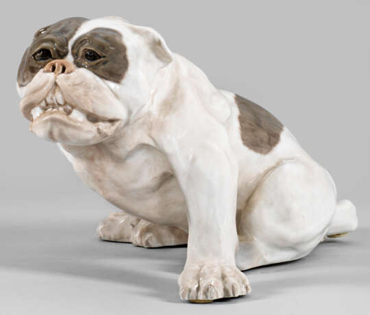 Jugendstil-Tierfigur "Englische Bulldogge" - Foto 1