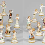 Sammlung von 24 Meissen Amorettenfiguren von Heinrich - photo 1