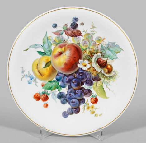 Wandteller mit Früchtedekor in der Art von - Foto 1
