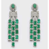Paar glamouröse Smaragd-Chandeliers - фото 1