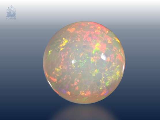 Opal: außergewöhnlich großer und schöner Opal mit hervorragendem Farbspiel, 32,5ct - Foto 1