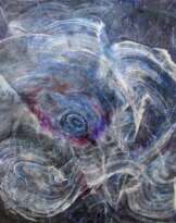 Раскрытие женской галактики, Оригинал Абстракция - Female Galaxy Opening, Original painting