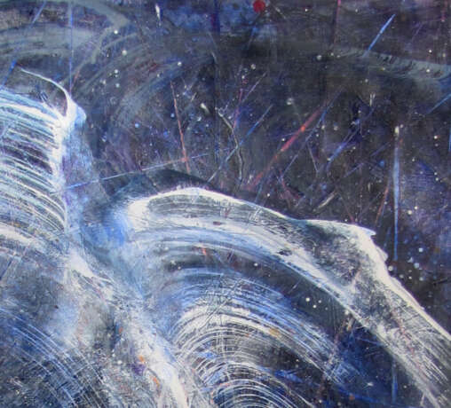 “Раскрытие женской галактики Оригинал Абстракция - Female Galaxy Opening Original painting” Wood Acrylic paint Abstractionism Mythological 2018 - photo 4