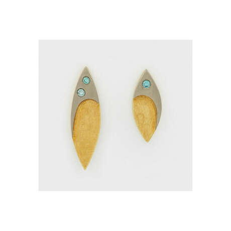 Paar moderne Brillant-Ohrringe von A. Reske - photo 1