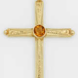 Kreuz mit Citrin - Foto 1