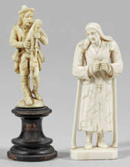 Zwei Elfenbein-Statuetten