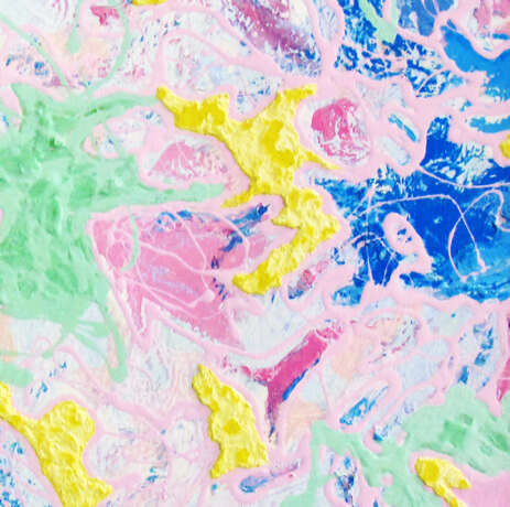 Цветение фанера на подрамнике Масло на фанере Абстрактный экспрессионизм Фактурная интерьерная картина Москва 2021 г. - фото 3