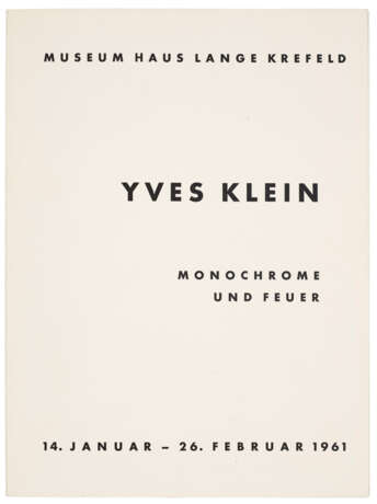 YVES KLEIN (1928-1962) - photo 2