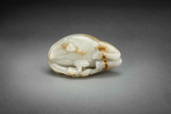 A SUPERB WHITE AND RUSSET JADE `OX AND QILIN` GROUP - Foto 3