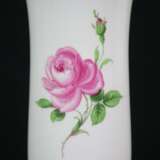 Vase - Meissen, 20.Jh., Dekor "Rote Rose", Porzellan, Balusterf - photo 3
