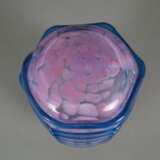 Glasflakon - Mdina Glas, Malta, dickwandiges Klarglas, roséfarb - фото 6