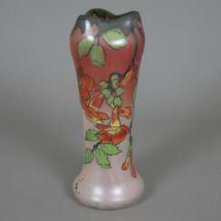 Jugendstil-Vase - Frankreich, Anfang 20. Jh., Glas, balusterför