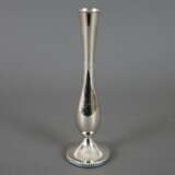 Solifleur-Vase - Wilkens, 835er Silber, Stand mit Perlstabrelie - Foto 1