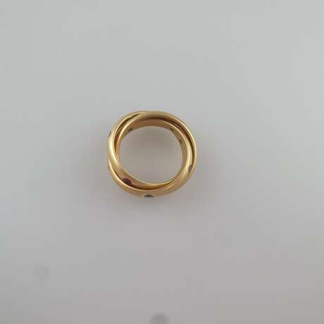 CARTIER-Ring "Trinity"- Gelbgold 750/000, die drei beweglich in - фото 4