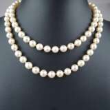Perlenkette mit Goldschließe - längere Kette mit 88 Perlen von - photo 2