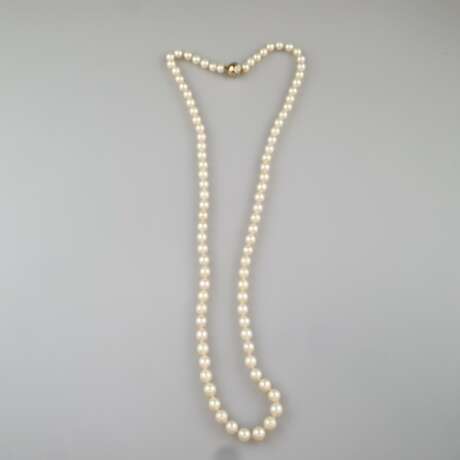 Perlenkette mit Goldschließe - längere Kette mit 88 Perlen von - photo 3