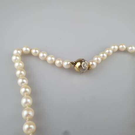 Perlenkette mit Goldschließe - längere Kette mit 88 Perlen von - photo 5