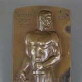 Bronzeplakette "Wiener Sport Club 1927" - hochrechteckige Form - Foto 2