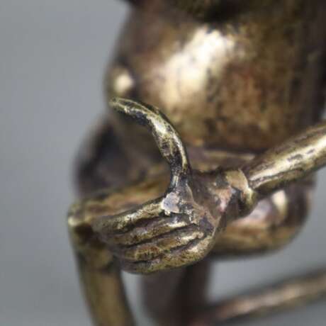 Ritual-Pfeife - Afrika, 20. Jh., Bronze, zweiteilig, Pfeifenkör - Foto 5