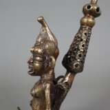 Ritual-Pfeife - Afrika, 20. Jh., Bronze, zweiteilig, Pfeifenkör - Foto 6