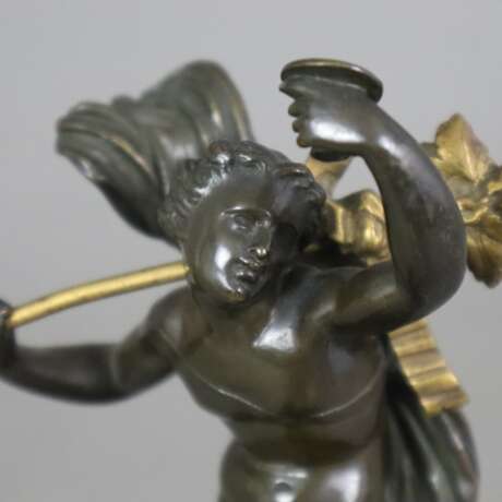 Tanzender Bacchus - um 1900, Bronze, dunkelbraun patiniert, in - photo 3