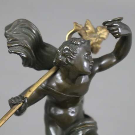 Tanzender Bacchus - um 1900, Bronze, dunkelbraun patiniert, in - photo 4