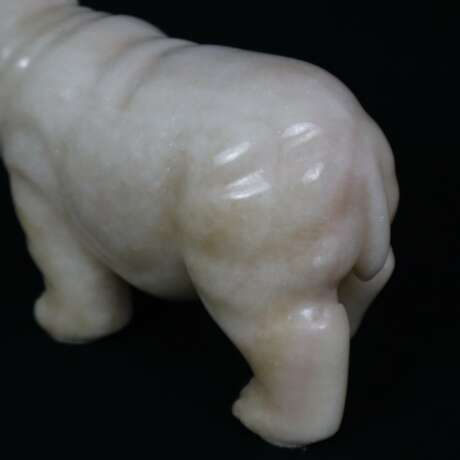 Tierplastik Nilpferd - Alabaster, vollplastische naturalistisch - Foto 6