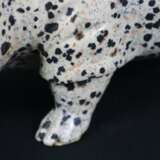 Tierplastik Nilpferd - Dalmatinerstein, geschnitzt, glatt polie - фото 5