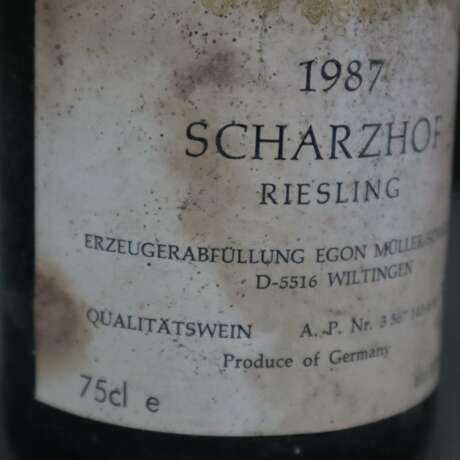 Wein - 3 Flaschen 1987 Egon Müller 'Scharzhof' Riesling, Mosel, - фото 6