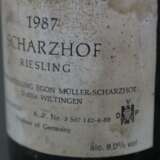 Wein - 3 Flaschen 1987 Egon Müller 'Scharzhof' Riesling, Mosel, - photo 7