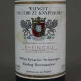 Wein - 3 Flaschen 1989 Erbach Steinmorgen Riesling Beerenausles - Foto 4