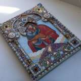 “Icon the mother of God of Pochaev precious enamel oklad” Ювелирная Мастерская семьи Коваль Enamel Mixed media 1875-1900 - photo 2